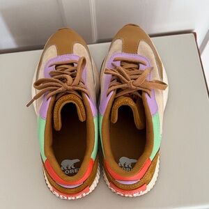 Sorel Multicolor Sneakers with Brown and Cream
